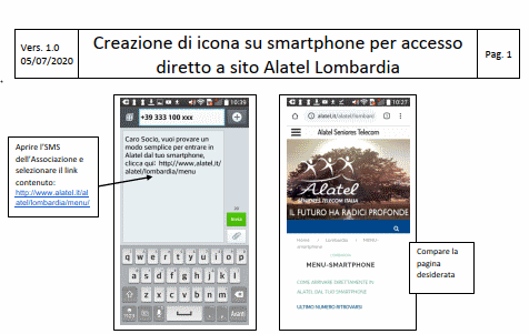 PROCEDURA PER ACCESSO VELOCE IN ALATEL