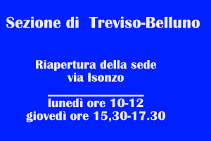 Riapertura sede di Treviso-Belluno