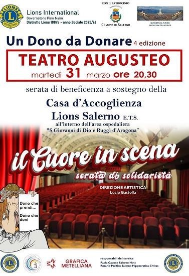 Teatro Augusteo - Martedì 31 Marzo 2026 Serata di Beneficenza a sostegno della 